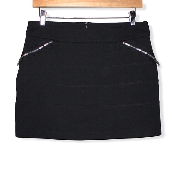 BCBGeneration Black Bodycon Bandage Mini Skirt 8 - Picture 2 of 16